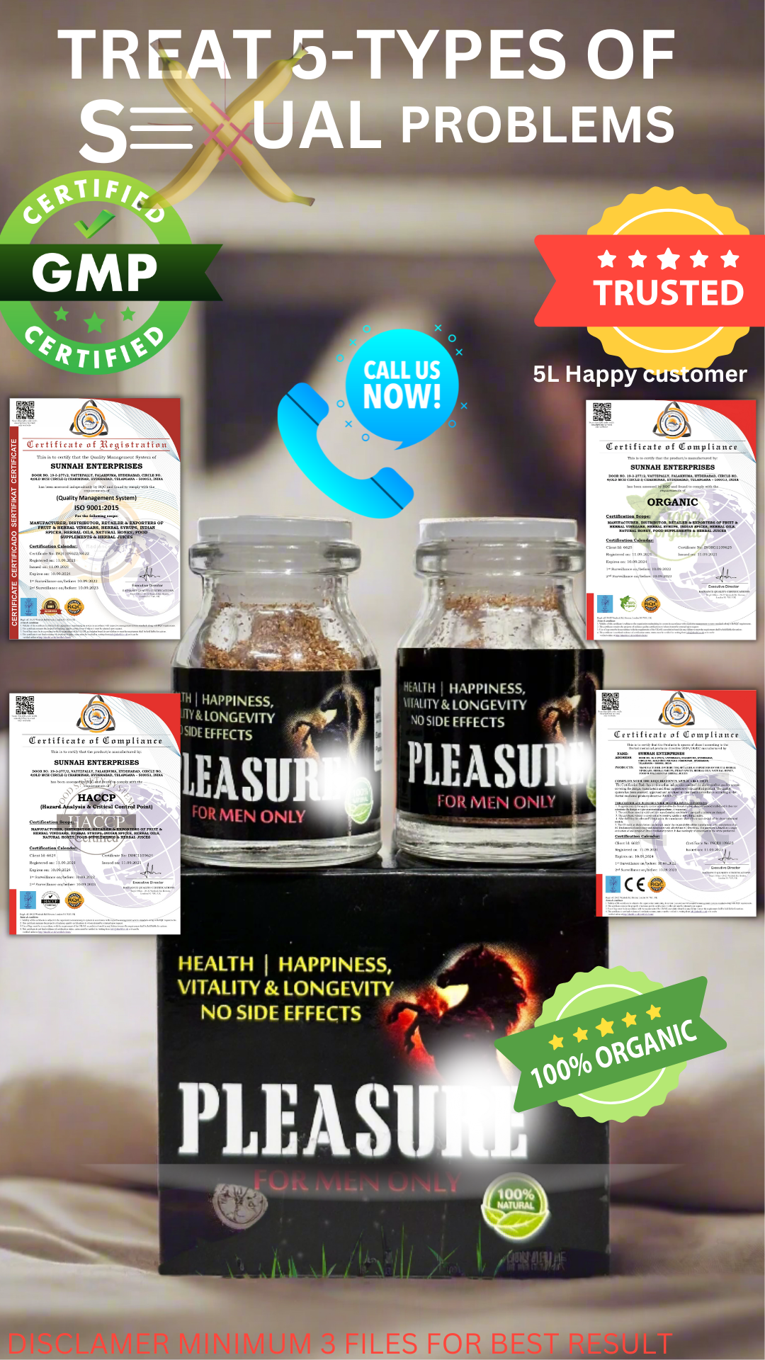 PLEASURE POWER PACK for Men - Nutri Labs