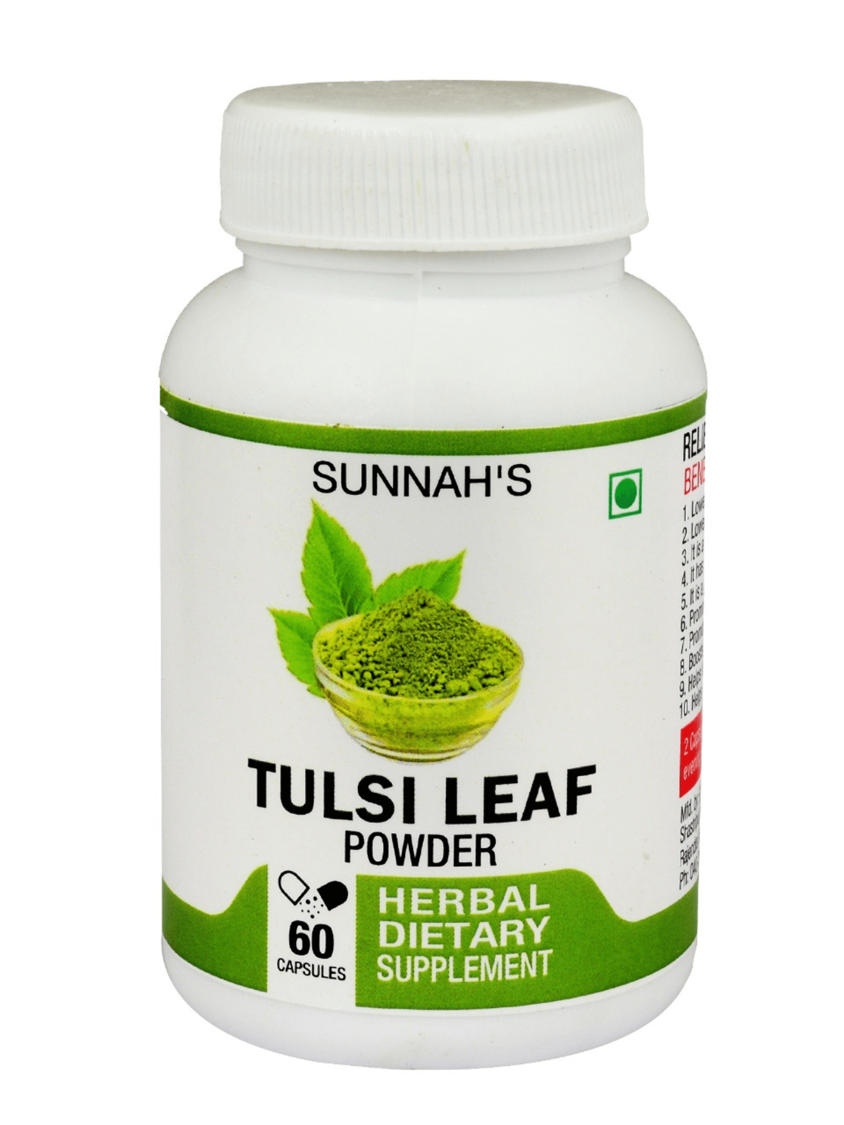 TULSI LEAF POWDER CAPSULES Nutri Labs