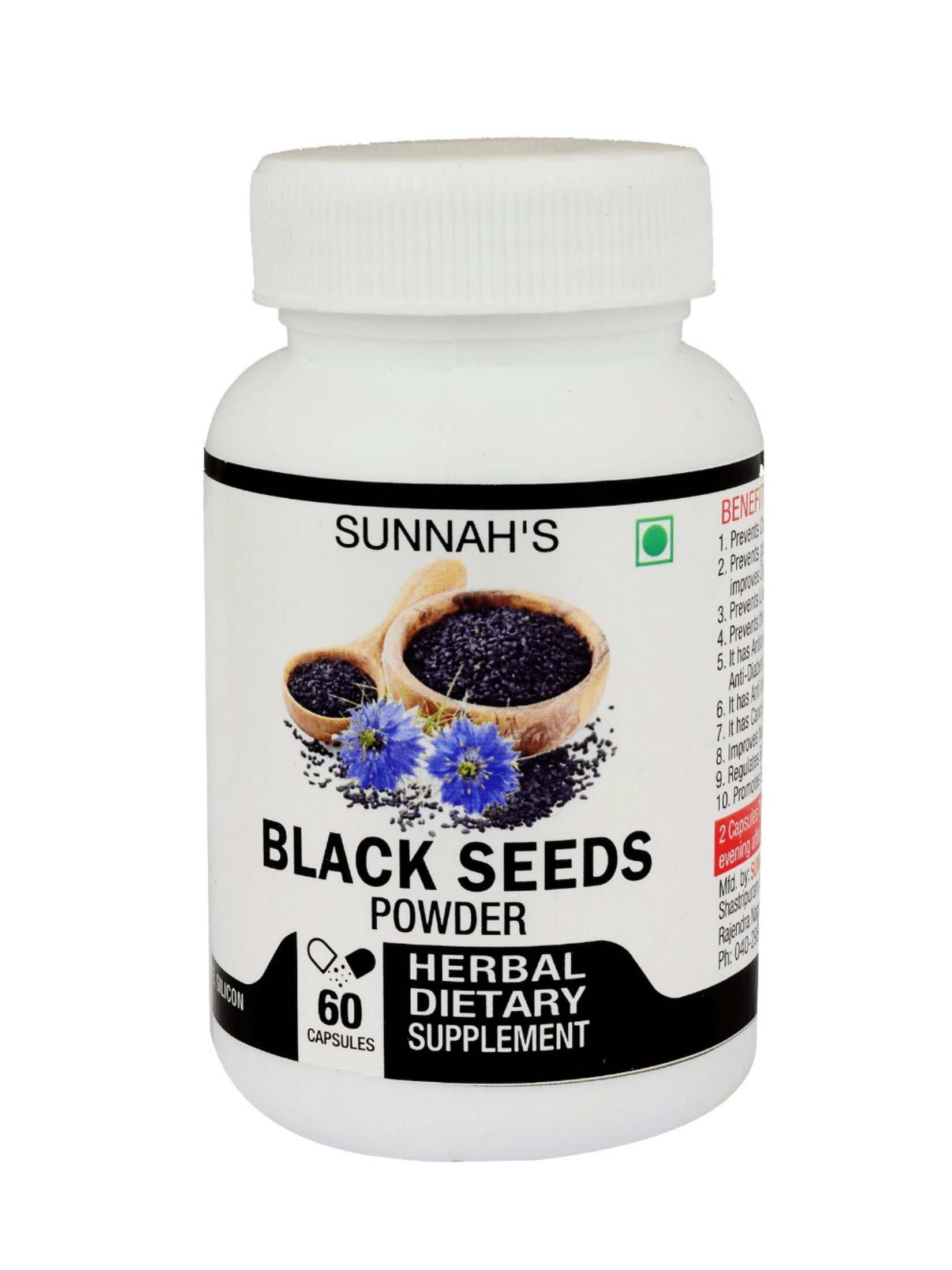 BLACK SEEDS POWDER  CAPSULES Nutri Labs